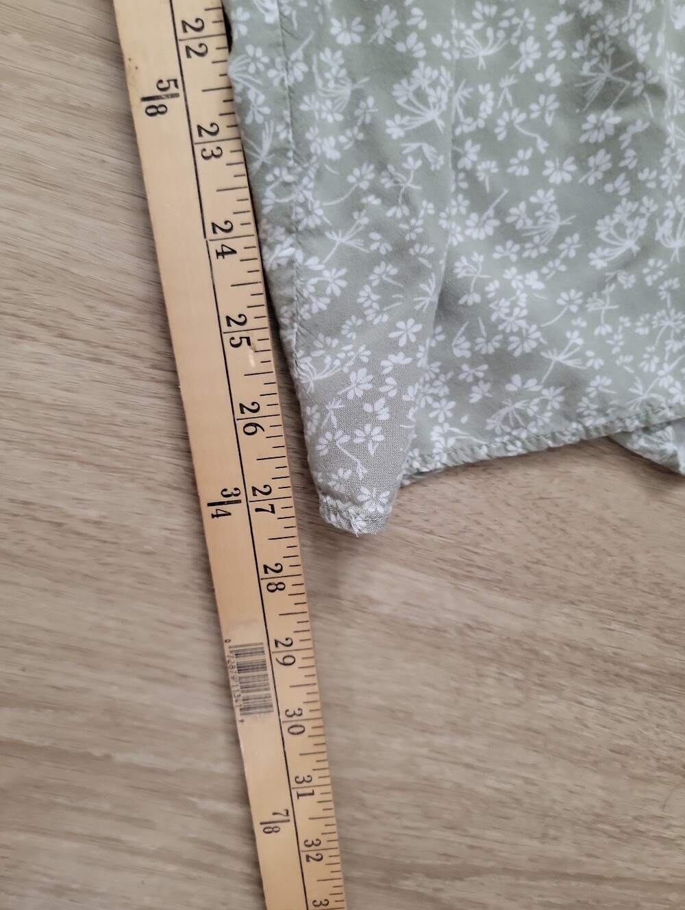 CeCe Ruffle Wide Leg Harem Pants Light Sage Green Floral Soft - Picture 9 of 10